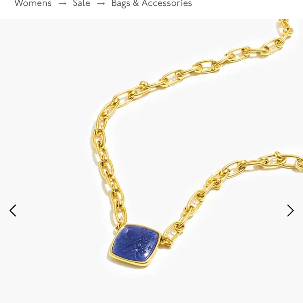 Madewell impression resin charm pendant necklace